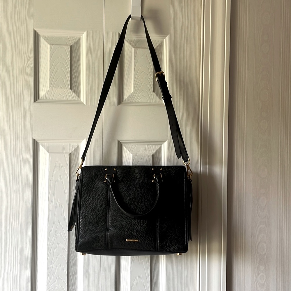 Rebecca Minkoff Bree MD Top Black Zip Satchel